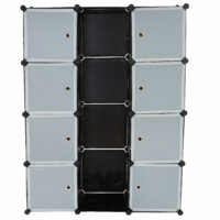 Regalsystem Sydney T306 8 Boxen je 36x36x36cm schwarz