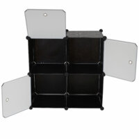 Regalsystem Sydney T306 8 Boxen je 36x36x36cm schwarz