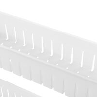 Rollregal 72x12x54.5cm 3 Etagen Weiss