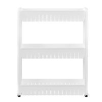 Rollregal 72x12x54.5cm 3 Etagen Weiss