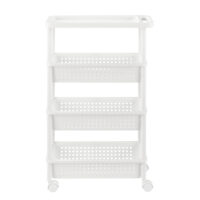 Rollregal 100x22x48cm Rollwagen Weiss