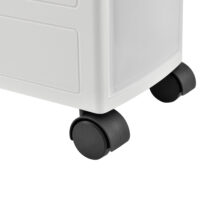 Rollregal 85x18x46.5cm Rollwagen Weiss