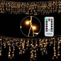 Regen Lichterkette mit 400 LEDs 15 Meter & Fernbedienung