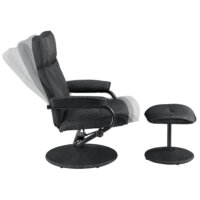 Relaxsessel Lohja 108x79x77 cm verstellbar mit Fusshocker Stoff