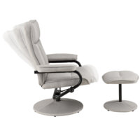 Relaxsessel Lohja 108x79x77 cm verstellbar mit Fusshocker Stoff
