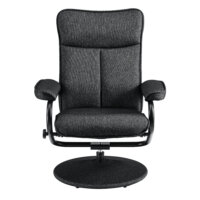 Relaxsessel Lohja 108x79x77 cm verstellbar mit Fusshocker Stoff