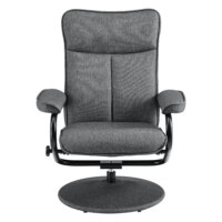 Relaxsessel Lohja 108x79x77 cm verstellbar mit Fusshocker Stoff