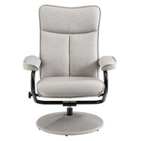Relaxsessel Lohja 108x79x77 cm verstellbar mit Fusshocker Stoff