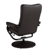 Relaxsessel Lohja 108x79x77cm verstellbar mit Fusshocker Braun