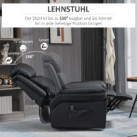 Relaxsessel mit Aufstehhilfe inkl. Fussstütze und Fernbedienung