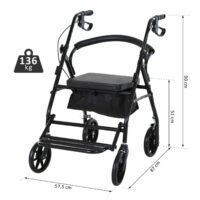 Rollator Gehilfe mit Sitz 2in1 faltbar