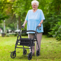 Rollator Gehilfe mit Sitz 2in1 faltbar