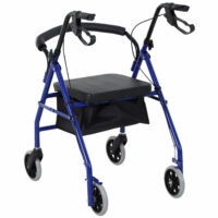 Rollator Gehilfe mit Sitz 2in1 ~ faltbar und höhenverstellbar