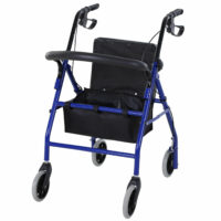 Rollator Gehilfe mit Sitz 2in1 ~ faltbar und höhenverstellbar