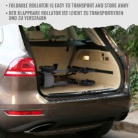 Rollator höhenverstellbar mit Sitz und Rückenlehne grau