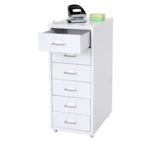 Rollcontainer Boston 6 Schubladen Stahlschrank 69x28x44cm