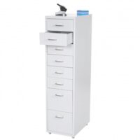 Rollcontainer Boston 8 Schubladen Stahlschrank 109x28x44cm