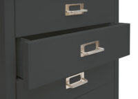 Rollcontainer JAM-L49 Aktenschrank Metall 75x40x41cm 5 Schubladen