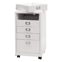 Rollcontainer JAM-L49 Aktenschrank Metall 75x40x41cm 5 Schubladen