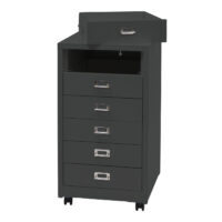 Rollcontainer JAM-L49 Aktenschrank Metall 75x40x41cm 6 Schubladen