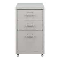 Rollcontainer Kökar Stahl mit 3 Schubladen Weiss