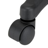 Rollhocker Drehstuhl mit extradicker Polsterung ~ orange