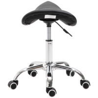 Rollhocker Sattelhocker Praxishocker 49-61cm schwarz