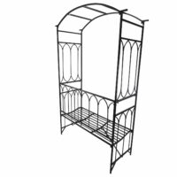 Rosenbogen Gartenbank Rankhilfe Metall 203cm
