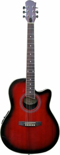 Roundback Elektro-Akustik Gitarre