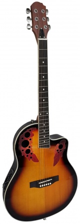 Roundback Elektro-Akustik Gitarre