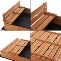 Sandkasten Campillos mit Sitzmöglichkeit 118 x 114 cm