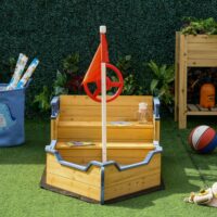 Sandkasten Piratenschiff aus Tannenholz 158x78cm