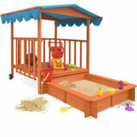 Sandkasten mit Spielveranda Spielhaus Veranda