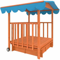 Sandkasten mit Spielveranda Spielhaus Veranda