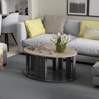 Couchtischset Dragsholm 4 tlg. Eichenoptik/Anthrazit