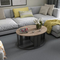 Couchtischset Dragsholm 4 tlg. Eichenoptik/Anthrazit