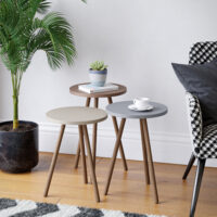 Beistelltisch Set Hjørring im 3er Set Rund 49xØ34cm