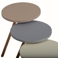 Beistelltisch Set Hjørring im 3er Set Rund 49xØ34cm
