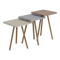 Beistelltisch Set Hobro im 3er Set Quadratisch 49x34x34cm