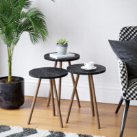 Beistelltisch Set Hjørring im 3er Set Rund 49xØ34cm