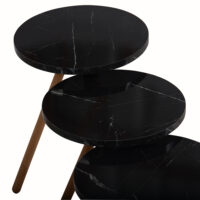 Beistelltisch Set Hjørring im 3er Set Rund 49xØ34cm
