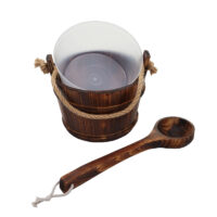 Saunakübel mit Einsatz JAM-B26 Saunakelle Aufguss Kiefernholz 3.5L