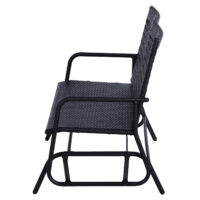 Schaukelbank Gartenbank Rattan Sitzbank 2-Sitzer