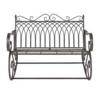 Schaukelbank Greenough 85x113x95cm im Landhausstil Dunkelgrün