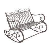 Schaukelbank Greenough 85x113x95cm im Landhausstil Dunkelgrün