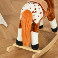 Schaukelpferd mit Sound "Wiehern" Braun 74x28x65cm