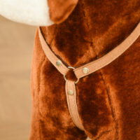 Schaukelpferd mit Sound "Wiehern" Braun 74x28x65cm