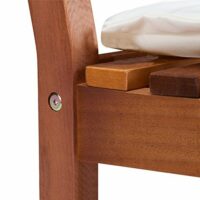 Schaukelstuhl Akazie mit Sitzkissen