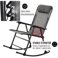 Schaukelstuhl Campingstuhl Gartenstuhl – faltbar