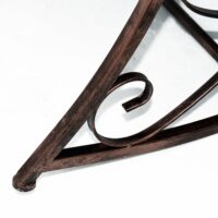 Schaukelstuhl Gartenstuhl Metall Bronze